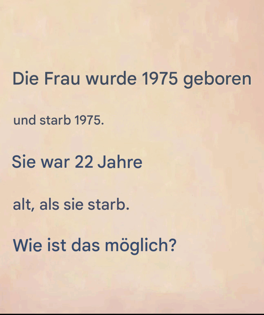 Rätsel: Diese Frau wurde 1975 geboren