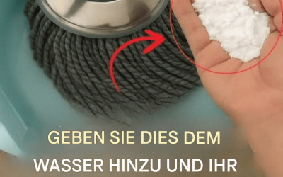 Geben Sie dies ins Wasser und Ihr Boden bleibt die ganze Woche über sauber!