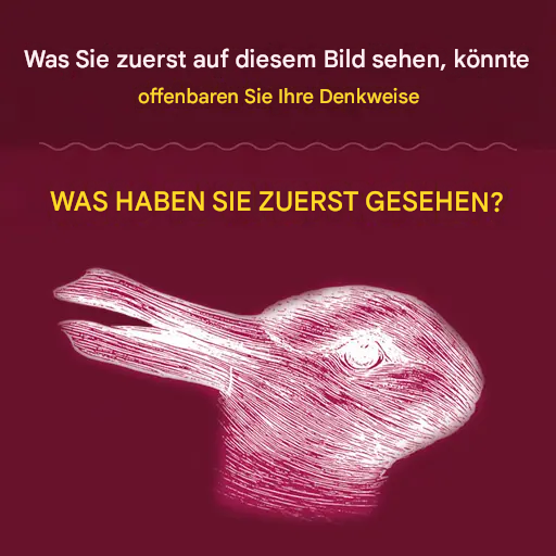 Das Erste, was Sie in diesem Bild sehen, kann Ihre Denkweise offenbaren.