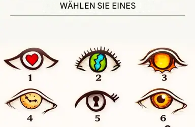 Sehtest: Welches Auge zieht Sie mehr an? Wählen Sie eines aus und ich sage Ihnen, wie Sie die Welt sehen.