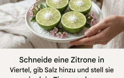 Der wirkungsvolle Trick mit Zitrone und Salz im Schlafzimmer: Das natürliche Geheimnis, um unangenehme Gerüche zu beseitigen und die Atmosphäre im Haus zu erfrischen.