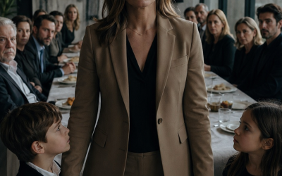 Ich ging mit meinen Kindern zum Familienbrunch.