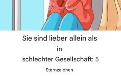Sie sind lieber allein als in schlechter Gesellschaft: Die 5 einsamsten Sternzeichen