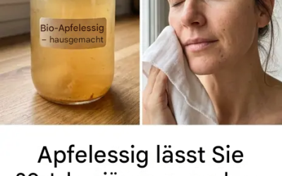 Apfelessig kann Sie 20 Jahre jünger aussehen lassen, aber nur, wenn Sie ihn auf diese Weise anwenden.
