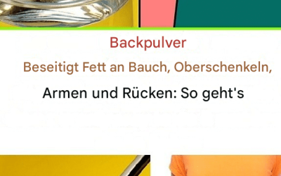 3 Backpulver-Rezepte zum Verbrennen von Bauchfett