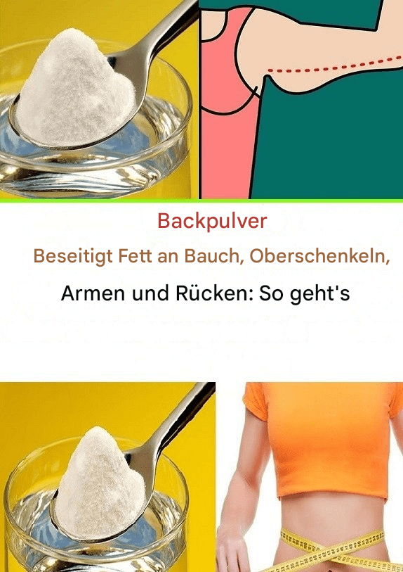 3 Backpulver-Rezepte zum Verbrennen von Bauchfett
