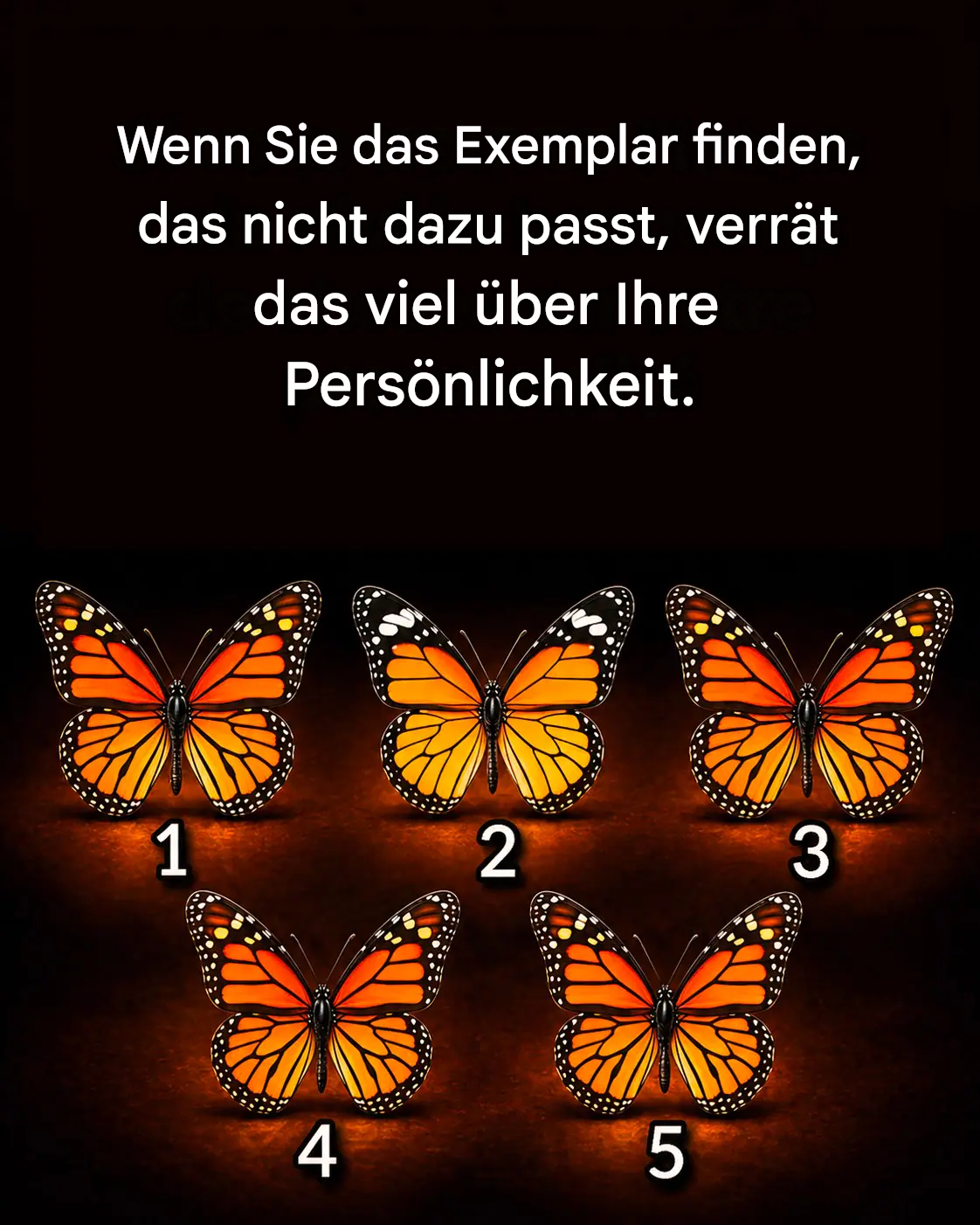 Wenn Sie das Exemplar finden, das nicht dazu passt, verrät das viel über Ihre Persönlichkeit.