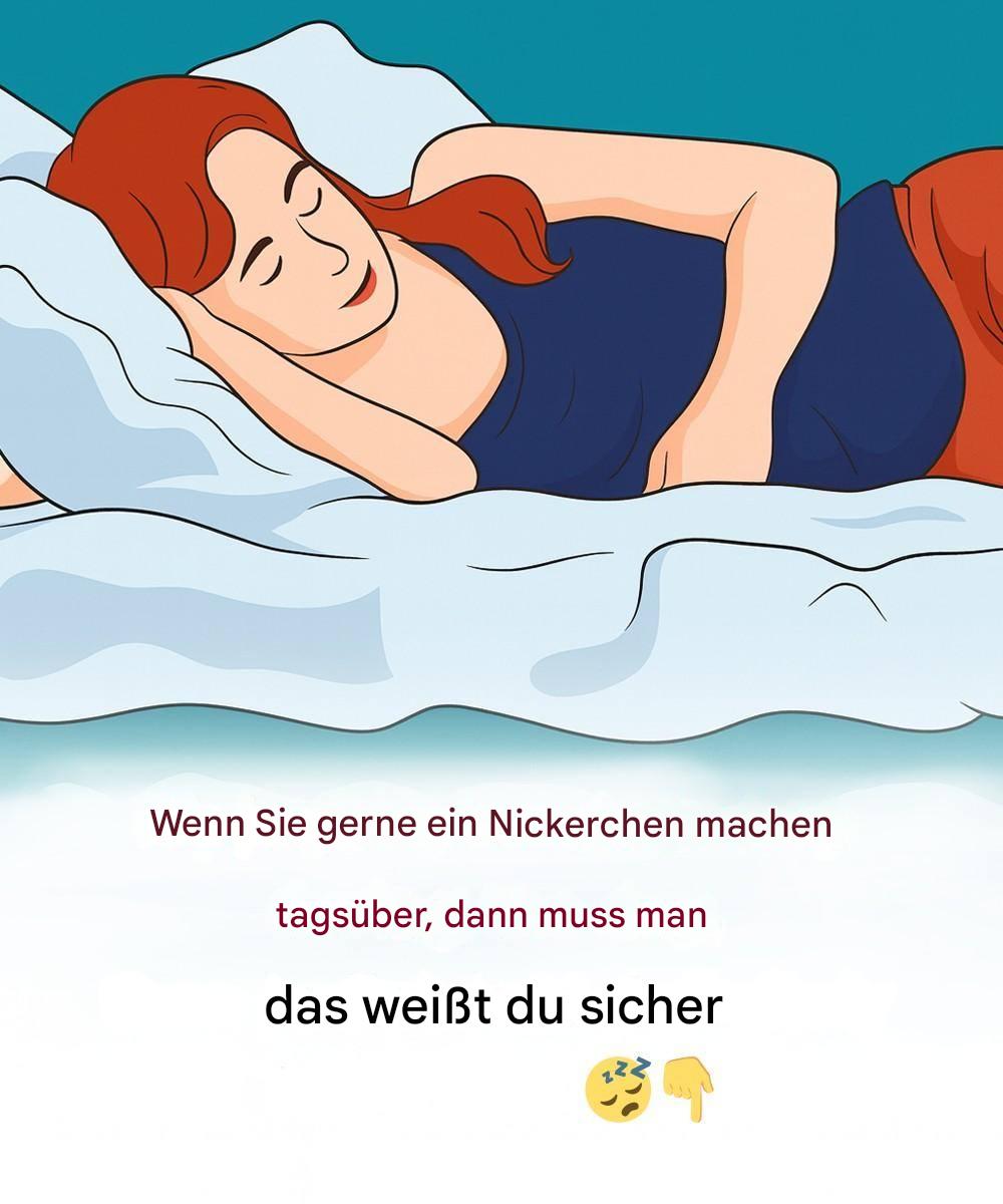 Wichtige Neuigkeiten für alle, die tagsüber gerne ein Nickerchen machen