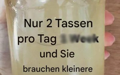 Nur 2 Tassen pro Tag und Sie brauchen kleinere Kleidung!