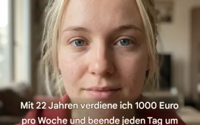 „Mit 22 Jahren verdiene ich 1.000 Euro pro Woche, habe jeden Tag um 15 Uhr Feierabend und einen Job, den viele Leute nicht zu schätzen wissen.“