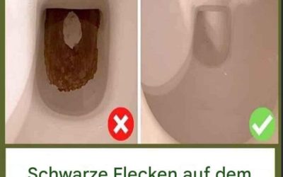 Schwarze Flecken am Boden von Toiletten: Der natürliche Trick, um sie MÜHELOS zu beseitigen.