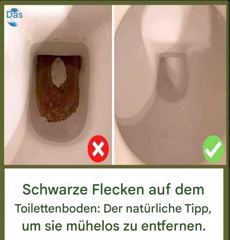 Schwarze Flecken am Boden von Toiletten: Der natürliche Trick, um sie MÜHELOS zu beseitigen.
