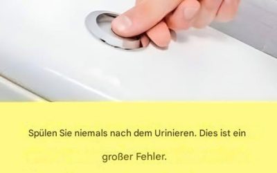 Warum ich die Toilette nicht immer spüle (und Sie sollten darüber nachdenken)