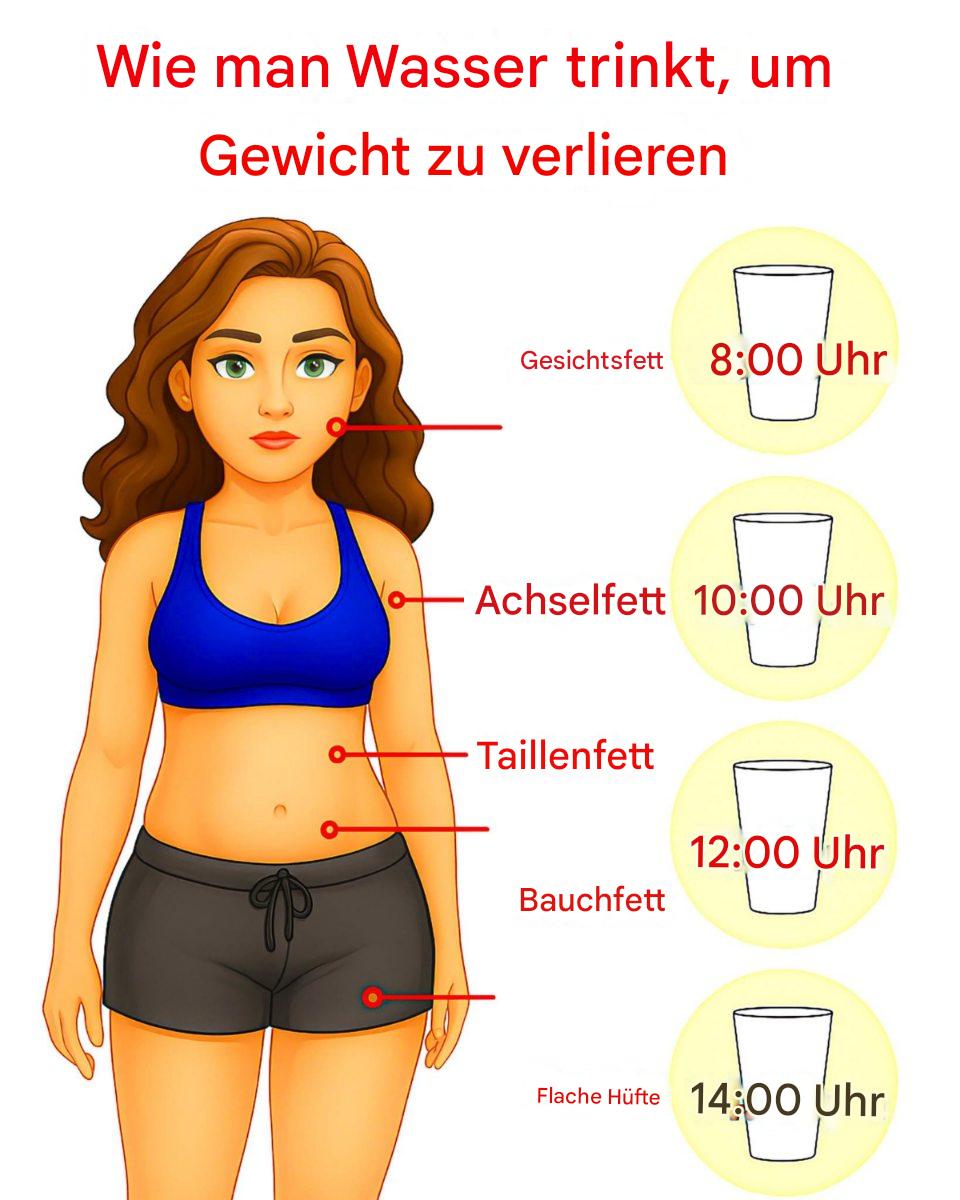 Wie man Wasser trinkt, um Gewicht zu verlieren
