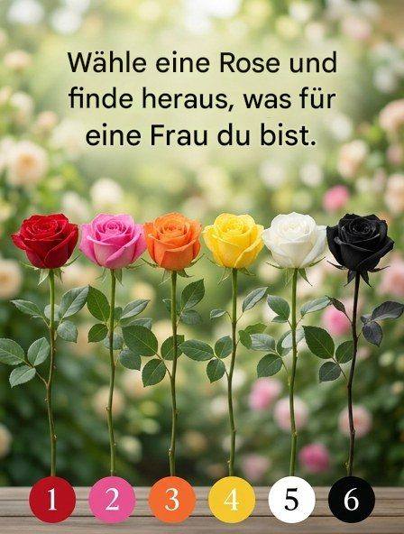 Wähle eine Rose und finde heraus, welcher Frauentyp du bist.