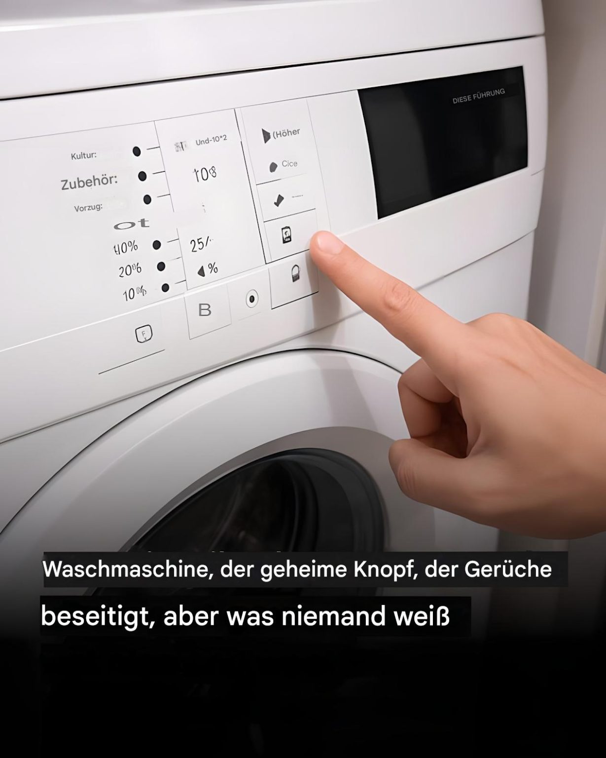 Waschmaschine: Der wenig bekannte Knopf, der unangenehme Gerüche mühelos entfernt