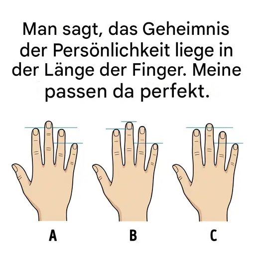 Die Größe deiner Finger verrät etwas über deine Persönlichkeit – was sagen deine aus?