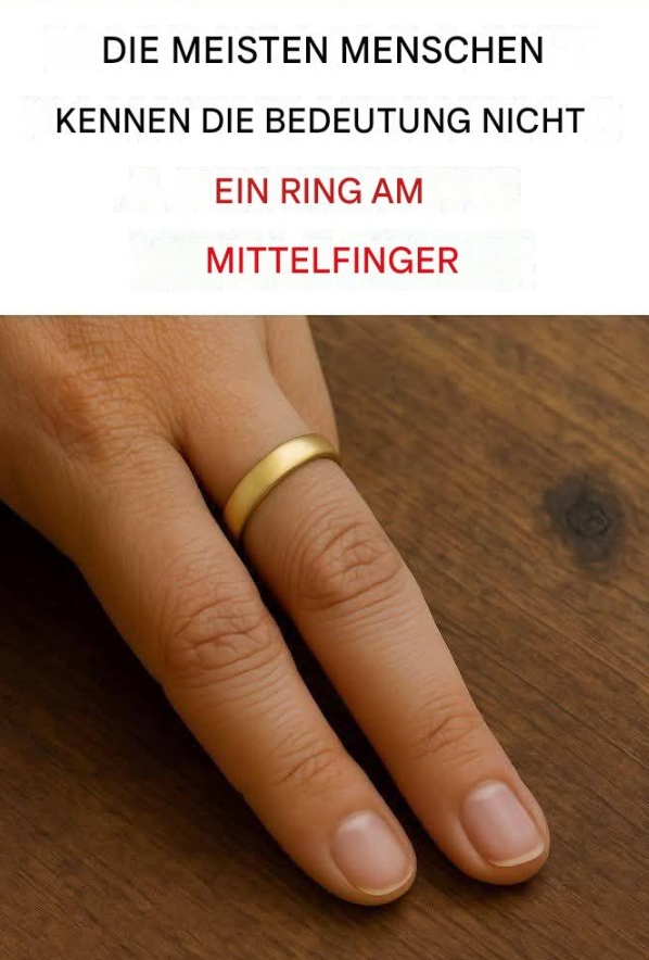 Die Bedeutung, einen Ring am Mittelfinger zu tragen – Symbolik, Stil und Kultur