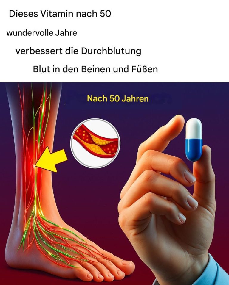 Dieses Vitamin erweist sich nach 50 Jahren als Wundermittel und verbessert die Durchblutung in Beinen und Füßen