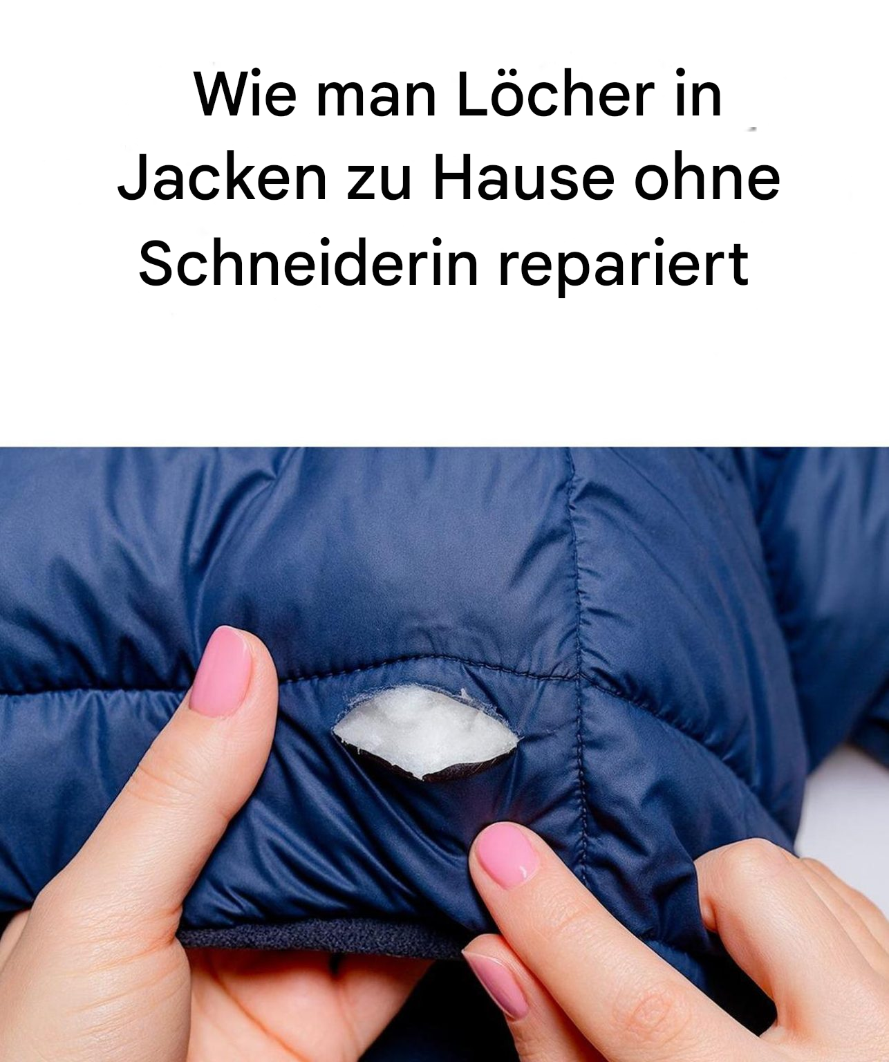 Ich habe einen superschnellen Trick, um Löcher in Jacken zu reparieren, ohne zur Schneiderin zu müssen. 🧥✨ Perfekt, und ganz ohne Nadel und Faden! Die schnelle Methode findet ihr im ersten Kommentar ⤵