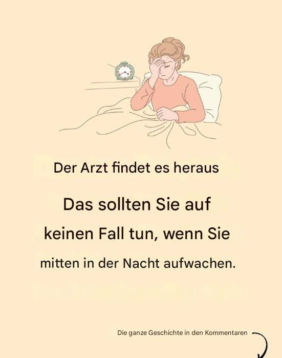 Ihr Arzt warnt Sie vor dieser einen Sache, wenn Sie nachts aufwachen