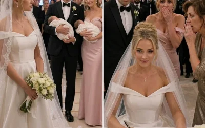 An meinem Hochzeitstag hielten mein Mann und meine adoptierte Stiefschwester stolz ihre neugeborenen Zwillinge im Arm und verkündeten es mir.