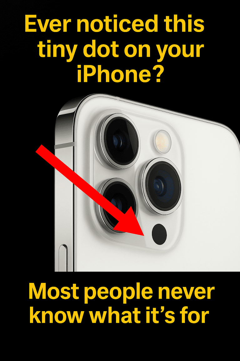 Das Geheimnis hinter dem winzigen schwarzen Punkt neben Ihrer iPhone-Kamera