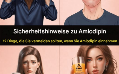 Einnahme von Amlodipin: 12 wichtige Dinge, die Sie für eine sicherere Blutdruckkontrolle vermeiden sollten
