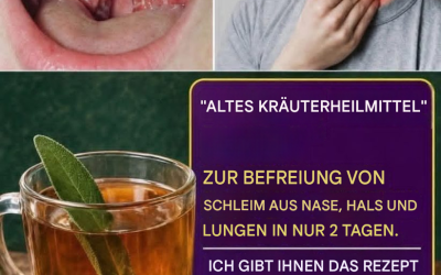 Salbeitee und Dampfinhalation: Eine natürliche Methode, um Schleim aus Lunge, Nase und Rachen zu lösen