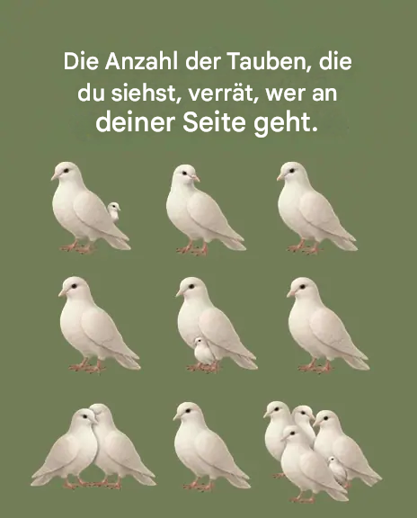 Die Anzahl der Tauben, die Sie sehen, verrät etwas über Ihre Persönlichkeit.