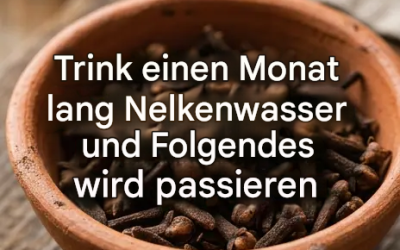 Trinken Sie einen Monat lang Nelkenwasser und entdecken Sie 5 Vorteile
