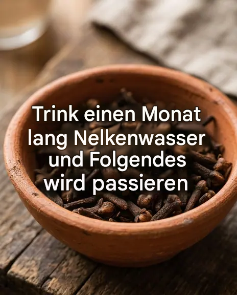 Trinken Sie einen Monat lang Nelkenwasser und entdecken Sie 5 Vorteile