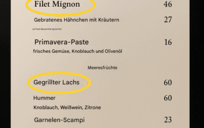 Die verborgenen Geheimnisse von Restaurantmenüs