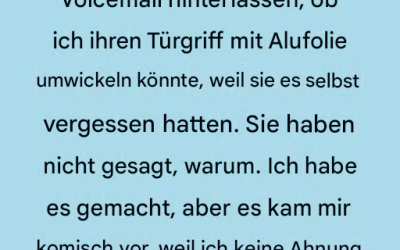 Wickeln Sie vor dem Schlafengehen Alufolie um Ihren Türgriff – ein überraschend effektiver Sicherheitstrick