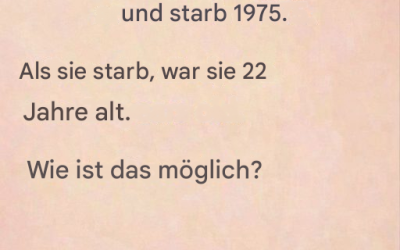 Rätsel: Diese Frau wurde 1975 geboren.