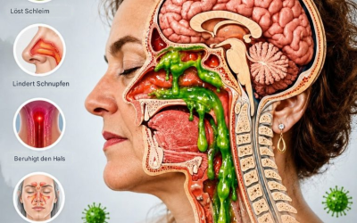 Schleim und Auswurf in Hals und Nase lösen und Rhinitis lindern: Hausmittel