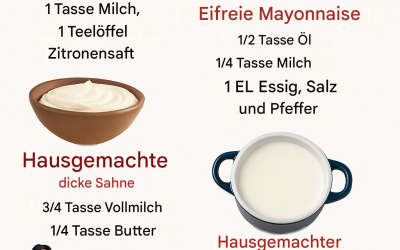 Hausgemachte cremige Köstlichkeiten: Buttermilch-Mayonnaise ohne Ei und Frischkäse