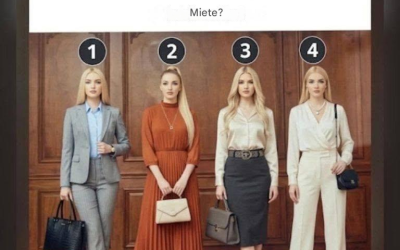 Was ist das ideale Outfit für ein Vorstellungsgespräch? Optionen 1, 2, 3 und 4: Vergleichen Sie die Beispiele und wählen Sie dasjenige aus, das am besten zu Ihnen passt.