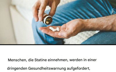 Personen, die Statine einnehmen, werden in einer dringenden Gesundheitswarnung aufgefordert, ihre Medikamente umzustellen.
