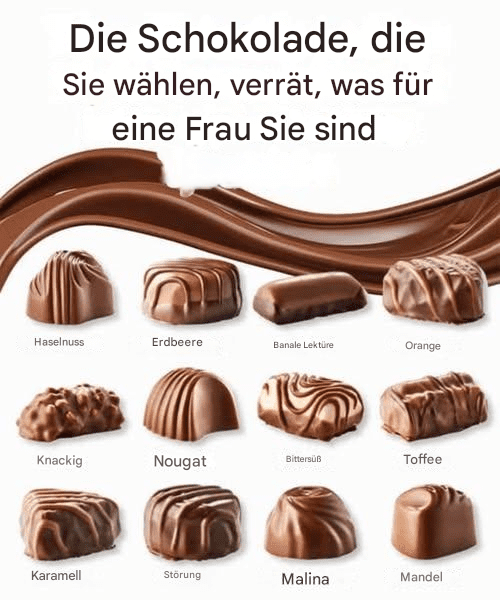 Die Schokolade, die Sie wählen, verrät, was für eine Frau Sie sind