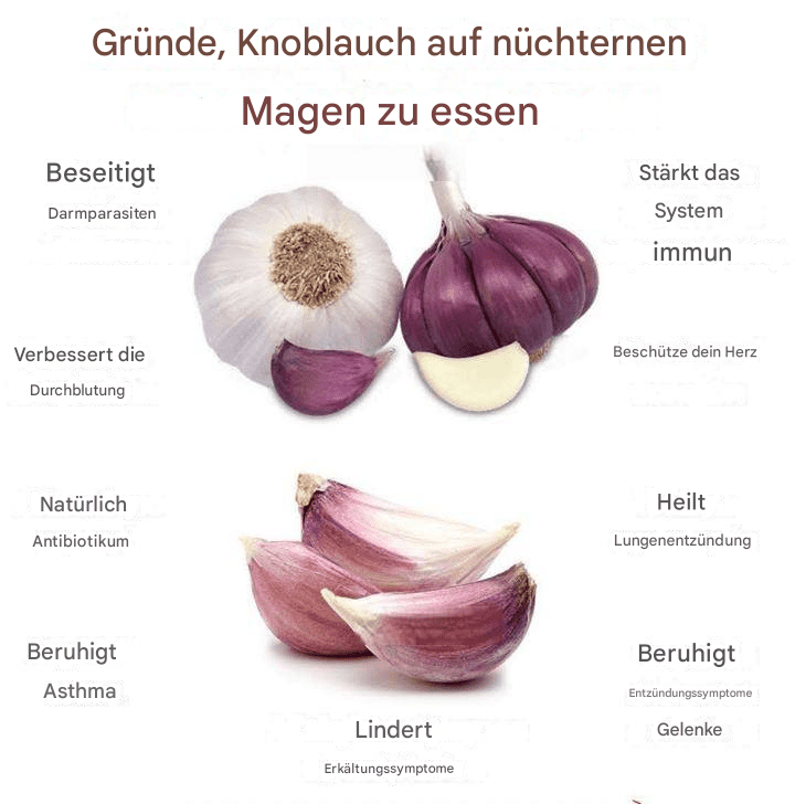 Essen Sie Knoblauch auf nüchternen Magen: Ein wirksames natürliches Heilmittel für Ihre Gesundheit