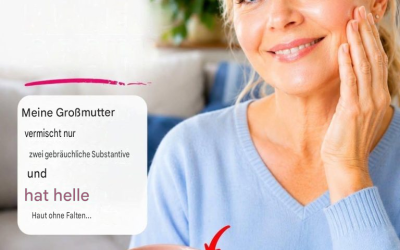 Meine Großmutter braucht nie wieder Make-up. Sie mischt zwei Dinge und hat eine makellose Haut ohne Falten… Falls du es trotzdem kaufen möchtest…