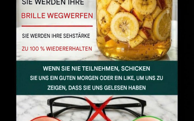 Das selbstgemachte Geheimnis, das Ihre Sehkraft stärkt und Ihre Augen von innen reinigt… Ein Rezept zur Verbesserung und Stärkung Ihrer Sehkraft.