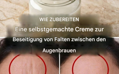 2 Masken zur Beseitigung feiner Linien zwischen den Augenbrauen
