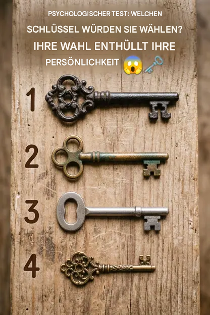 Psychologischer Test: Welchen Schlüssel würden Sie wählen? Ein Test, der Sie wie ein Röntgenbild untersucht.