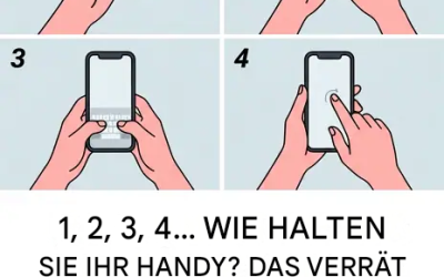 Wie halten Sie Ihr Handy gerade? Das verrät etwas über Ihre Persönlichkeit.