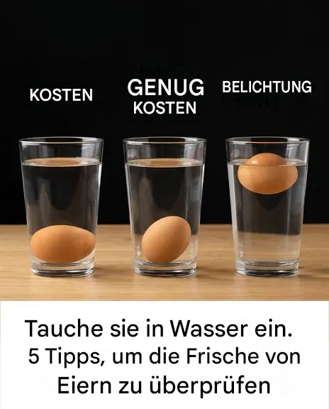 5 Möglichkeiten, die Frische von Eiern zu überprüfen