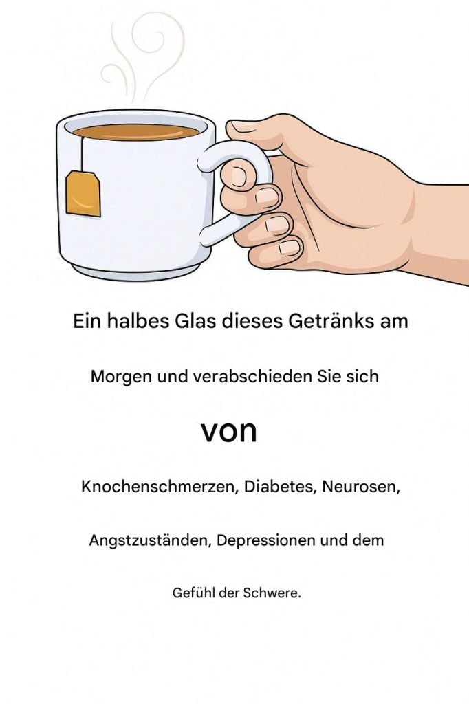 Ein halbes Glas dieses Getränks am Morgen und verabschieden Sie sich von Knochenschmerzen, Diabetes, Nervosität, Angstzuständen,