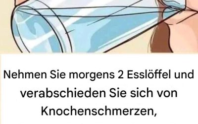 Ein halbes Glas am Morgen kann helfen, Knochenschmerzen, Diabetes, Neurosen, Angstzustände und Depressionen zu bekämpfen
