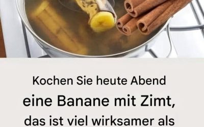 Vorteile von gekochten Bananen mit Zimt: Ein wirksames Naturheilmittel